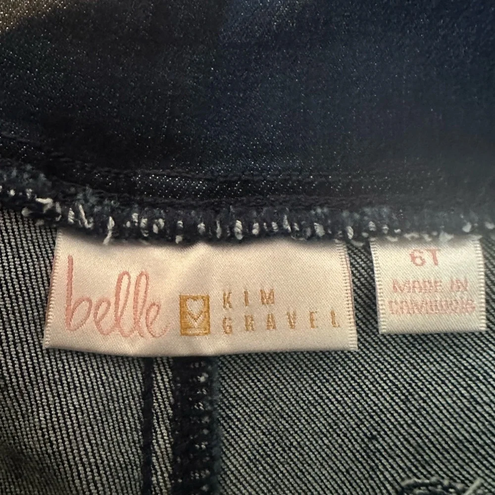 Belle by Kim Gravel Tall TruTemp Denim Crop Jean-Dark Indigo- 6 Tall